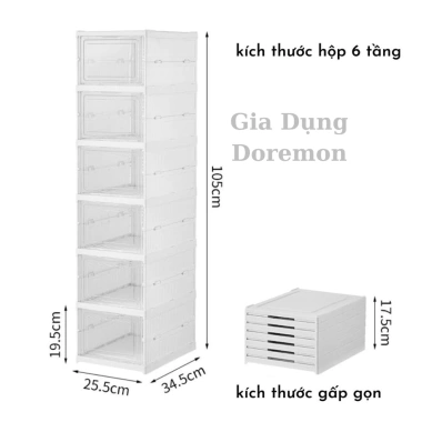 Tủ Giày Gấp Gọn Thông Minh, Kệ Đa Năng Cao Cấp, Cửa Trong Suốt, Chịu Lực Tốt, Giá 68.000đ