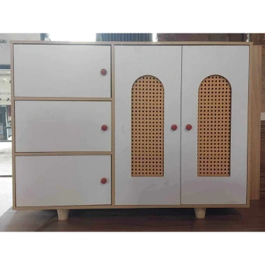 Tủ Giày & Kệ Giày 5 Cánh Mây Chân Gỗ MDF - Tiết Kiệm Không Gian, Gọn Gàng, Giá 389k 4 Tủ Giày & Kệ Giày 5 Cánh Mây Chân Gỗ MDF - Tiết Kiệm Không Gian, Gọn Gàng, Giá 389k 4