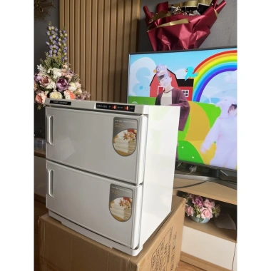 Tủ Hấp Khăn 2 Tầng GJ-32A - Tiệt Trùng Đá, Sấy Nóng Spa, Giá Ưu Đãi 949k