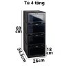 Tủ hộp đựng giày dép nhựa VIỆT NHẬT 1-5 tầng, nắp trong gấp gọn thông minh - Giá chỉ 113.900 VND 6