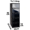 Tủ hộp đựng giày dép nhựa VIỆT NHẬT 1-5 tầng, nắp trong gấp gọn thông minh - Giá chỉ 113.900 VND 7