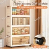 Tủ Nhựa Gấp Gọn SALOV Đa Năng 3‑6 Tầng, Trong Suốt, Bánh Xe 360°, Giá 284,050₫ 3