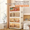 Tủ Nhựa Gấp Gọn SALOV Đa Năng 3‑6 Tầng, Trong Suốt, Bánh Xe 360°, Giá 284,050₫ 8