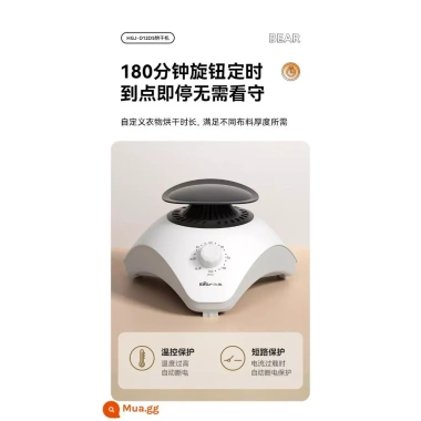 Tủ sấy Bear 2 tầng HGJ-D12D5 1.200W 485L, bánh xe di chuyển, chỉ 1.150.000 VND