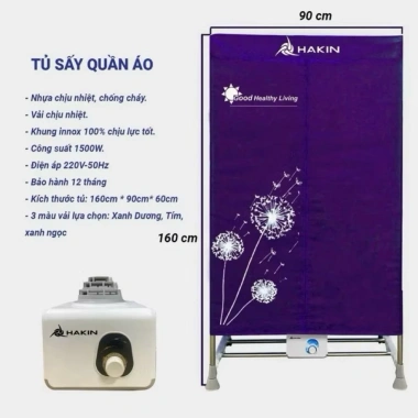 Tủ sấy HAKIN HK888: Máy khoẻ nhanh khô, tủ sấy to đẹp, giá chỉ 600.000₫ (giá gốc 726.000₫)