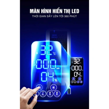 Tủ sấy ion Makxim USA V3T 1.600W – Sấy nhanh, sưởi ấm mùa đông, giá chỉ 1,229,000₫