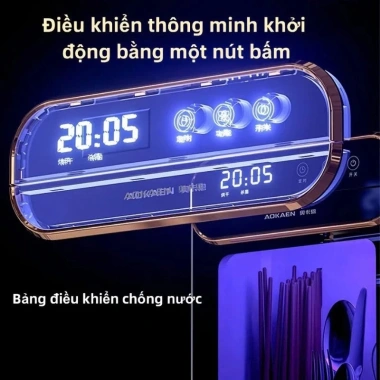 Tủ Sấy Khô 2in1 ADKAEN UV Khử Khuẩn, Đũa Thìa Treo Tường, Đa Năng, Giá 619.000 VND