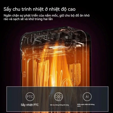Tủ Sấy Khô Đũa Thìa Treo Tường UV ADKAEN - Khử Khuẩn 4K, Cảm Ứng, Giá 599k 7