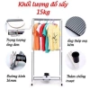 Tủ sấy quần áo 1.300W - Sức chứa 15kg, sấy nhanh, giá ưu đãi 555.000₫ 8