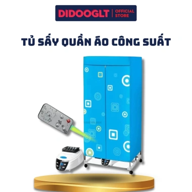 Tủ sấy quần áo 1.300W - Sức chứa 15kg, sấy nhanh, giá ưu đãi 555.000₫ 9 Tủ sấy quần áo 1.300W - Sức chứa 15kg, sấy nhanh, giá ưu đãi 555.000₫ 9