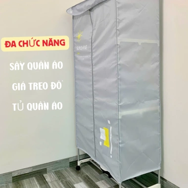 Tủ sấy quần áo 1.500W - Sấy khô nhanh, diệt khuẩn, 3 tầng treo - Giá chỉ 866.000 VND 2 Tủ sấy quần áo 1.500W - Sấy khô nhanh, diệt khuẩn, 3 tầng treo - Giá chỉ 866.000 VND 2