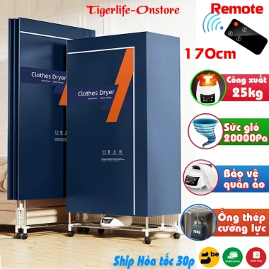 Tủ Sấy Quần Áo 1.500W Siêu Nhanh - Ion Khử Khuẩn, Gấp Gọn Di Chuyển Dễ Dàng - Giá 1,5 Triệu 2 Tủ Sấy Quần Áo 1.500W Siêu Nhanh - Ion Khử Khuẩn, Gấp Gọn Di Chuyển Dễ Dàng - Giá 1,5 Triệu 2