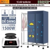 Tủ sấy quần áo 360°, điều khiển từ xa, không tiếng ồn, bảo hành 6 tháng - 630.000₫