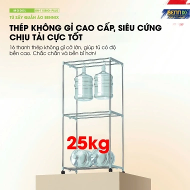 Tủ sấy quần áo Bennix BN-115BIG Hỏa Tốc 2.025 - Bảo hành 18 tháng, Giá 1,200,000₫ 5 Tủ sấy quần áo Bennix BN-115BIG Hỏa Tốc 2.025 - Bảo hành 18 tháng, Giá 1,200,000₫ 5