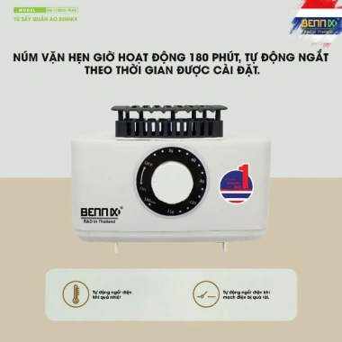 Tủ Sấy Quần Áo BENNIX BN-115BIGPLUS 2.300W - Siêu Nhanh, Tiết Kiệm Năng Lượng, Giá Ưu Đãi 1.590.000₫ 7