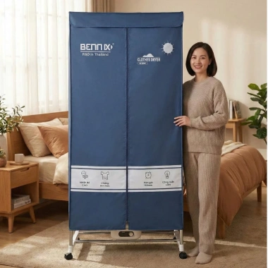 Tủ sấy quần áo BENNIX BN-338CD - Máy sấy nhanh, bảo hành 18 tháng, giá 1,200,000₫