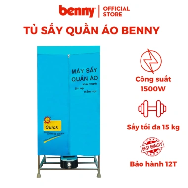 Tủ Sấy Quần Áo Benny BD70G 1.500W Inox - Khô Nhanh, PTC Cộng Hưởng Nhiệt, Bảo Vệ Quần Áo - Giá 920.000₫ 2