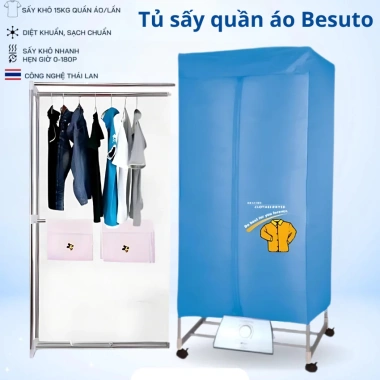 Tủ sấy quần áo Besuto Thailand Corisu 1.200W sấy nhanh - Giá ưu đãi 990.000₫ 2 Tủ sấy quần áo Besuto Thailand Corisu 1.200W sấy nhanh - Giá ưu đãi 990.000₫ 2