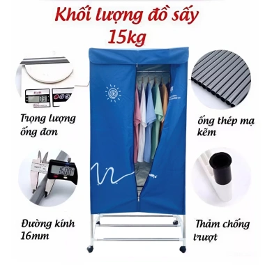 Tủ sấy quần áo Camel điện tử, điều khiển từ xa, siêu bền, chạy êm, 930.000đ