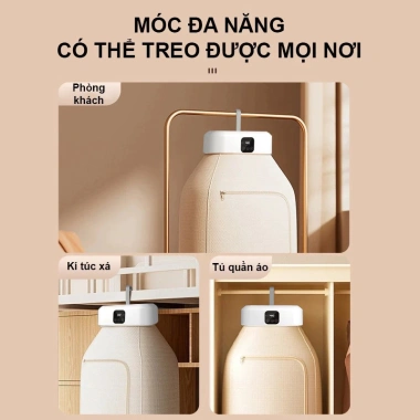 Tủ Sấy Quần Áo Đa Năng Gấp Gọn Du Lịch - UV Khử Trùng + Điều Khiển Từ Xa