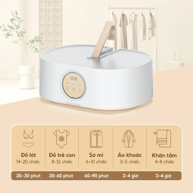Tủ sấy quần áo di động Lebenlang LBL6.268 600W, thiết kế gọn nhẹ sấy nhanh hiệu quả, chỉ 1.299.000 VND 3