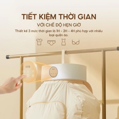 Tủ sấy quần áo di động Lebenlang LBL6.268 600W, thiết kế gọn nhẹ sấy nhanh hiệu quả, chỉ 1.299.000 VND 7
