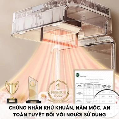 Tủ Sấy Quần Áo Gấp Gọn 360 Ánh Sáng Tự Nhiên - Khử Khuẩn Kép, Khô Nhanh, Giá 482.000₫