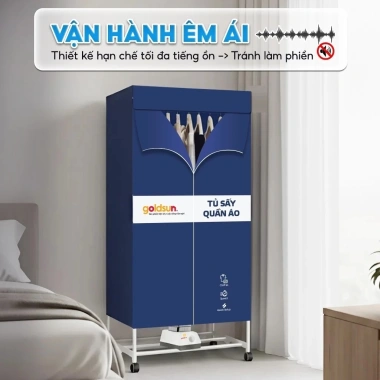 Tủ sấy quần áo Goldsun GS-GCD8.300 2.000W PTC khô nhanh - Giá 880.000 VND giảm 18% 4 Tủ sấy quần áo Goldsun GS-GCD8.300 2.000W PTC khô nhanh - Giá 880.000 VND giảm 18% 4
