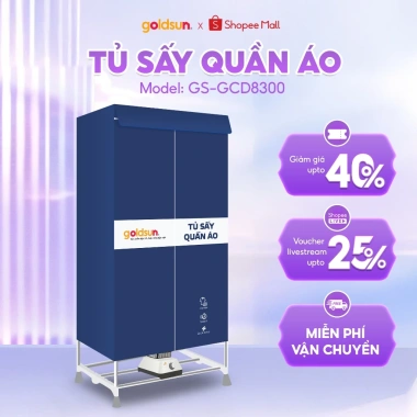 Tủ Sấy Quần Áo Goldsun GS-GCD8.300 2.000W PTC Siêu Nhanh Gấp Gọn - Giá 1,250,000₫