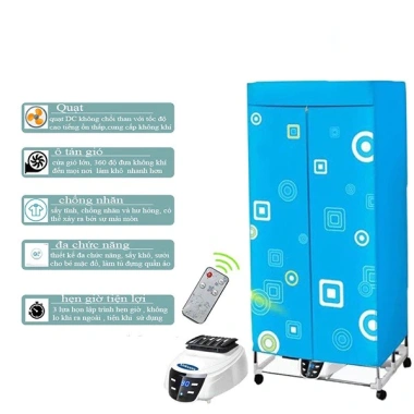 Tủ sấy quần áo KSGR siêu nhanh, điều khiển từ xa, chất lượng cao - 315.000₫