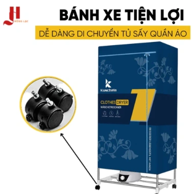 Tủ Sấy Quần Áo KUSCHELN 2.000W – Tốc Độ Nhanh, Khử Mùi, Giữ Hương Thơm, 949.000₫