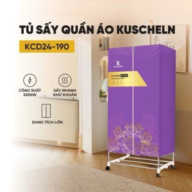 Tủ sấy quần áo KUSCHELN 2.000W tốc độ nhanh, khử mùi, giữ hương thơm - 960.000 VND