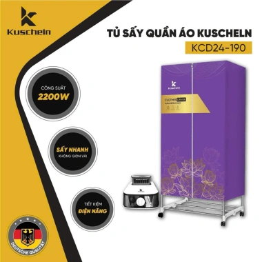 Tủ sấy quần áo KUSCHELN 2.000W tốc độ nhanh, khử mùi, giữ hương thơm - 960.000 VND 3 Tủ sấy quần áo KUSCHELN 2.000W tốc độ nhanh, khử mùi, giữ hương thơm - 960.000 VND 3