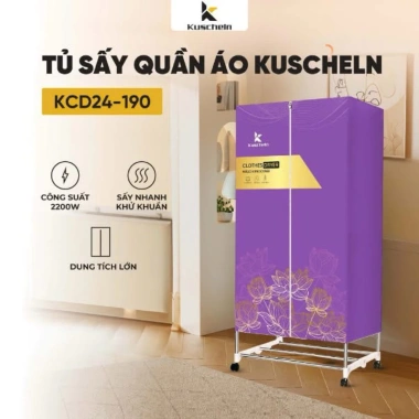 Tủ sấy quần áo KUSCHELN 2.000W tốc độ nhanh, khử mùi, giữ hương thơm - 960.000 VND