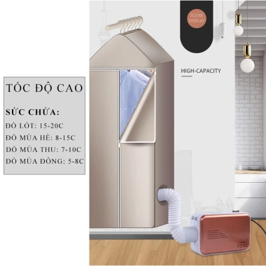 Tủ sấy quần áo & máy sấy giày công suất lớn, diệt khuẩn, khử mùi, gọn gàng - 285.000 VND