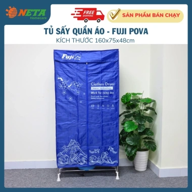 Tủ sấy quần áo NETA 1.500W chính hãng - Diệt khuẩn, sấy nhanh mùa mưa, bảo hành 12t, 500.000 VND
