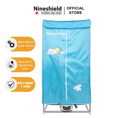 Tủ Sấy Quần Áo Nineshield 15kg 1.300W - Bảo hành 12 Tháng, Tặng Điều Khiển, Giá 649k