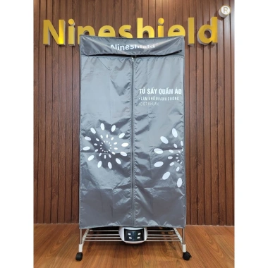 Tủ Sấy Quần Áo Nineshield 15kg 1.300W - Bảo hành 12 Tháng, Tặng Điều Khiển, Giá 649k