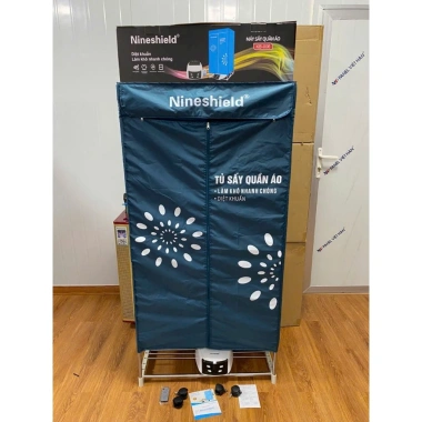Tủ Sấy Quần Áo Nineshield 15kg 1.300W - Bảo hành 12 Tháng, Tặng Điều Khiển, Giá 649k 4 Tủ Sấy Quần Áo Nineshield 15kg 1.300W - Bảo hành 12 Tháng, Tặng Điều Khiển, Giá 649k 4