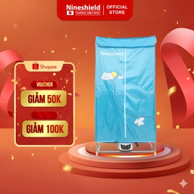 Tủ Sấy Quần Áo Nineshield 15kg 1.300W - Bảo hành 12 Tháng, Tặng Điều Khiển, Giá 649k