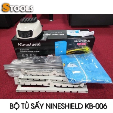Tủ sấy quần áo Nineshield chính hãng cao ấp, khung inox, khô nhanh, bảo hành 12 tháng – 535.000₫ 3