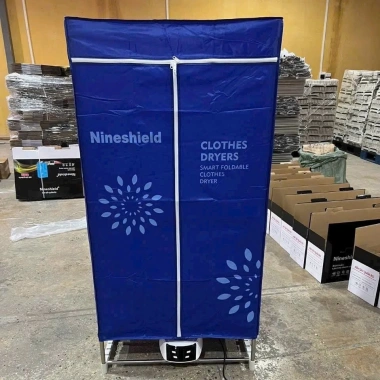 Tủ sấy quần áo Nineshield KB009 1.300W khử khuẩn, sấy khô 20kg, gấp gọn, giảm giá 689k