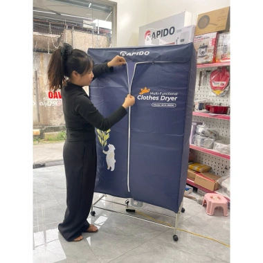 Tủ sấy quần áo Rapido RCD-15B90 - Bảo hành 12 tháng, giá chỉ 1.09 triệu, siêu tiết kiệm thời gian