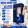 Tủ sấy quần áo ROWANTO 1.7M gấp gọn 2.000W - Sấy nhanh, khử khuẩn ION, giá 1,300,000 VND