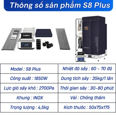 Tủ Sấy Quần Áo Rowanto Công Suất Lớn Sấy Chăn Mền, Quần Áo Dày Giá 102.900 VND