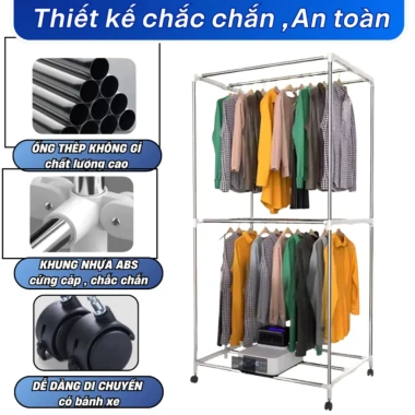 Tủ Sấy Quần Áo Rowanto Công Suất Lớn Sấy Chăn Mền, Quần Áo Dày Giá 102.900 VND 8 Tủ Sấy Quần Áo Rowanto Công Suất Lớn Sấy Chăn Mền, Quần Áo Dày Giá 102.900 VND 8