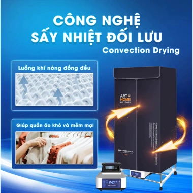 Tủ sấy quần áo Rowanto S6/S8 Plus - Diệt khuẩn, tiết kiệm điện, an toàn, giá 1.080.000₫