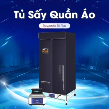 Tủ sấy quần áo Rowanto S6/S8 Plus - Diệt khuẩn, tiết kiệm điện, an toàn, giá 1.080.000₫