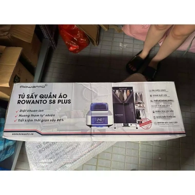 Tủ sấy quần áo ROWANTO S8+ gấp gọn 1m7 đa năng 5 mùi hương 1.850W khử khuẩn ION giá ưu đãi 1.385.000 VND 8
