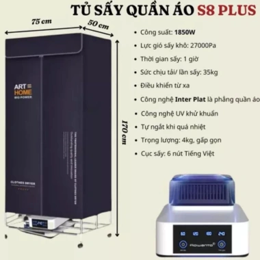 Tủ Sấy Quần Áo Rowanto S8 Plus – Chống Nhăn Nhanh, Bảo Vệ Vải, Tiết Kiệm Thời Gian, Giá 496.860₫ 10 Tủ Sấy Quần Áo Rowanto S8 Plus – Chống Nhăn Nhanh, Bảo Vệ Vải, Tiết Kiệm Thời Gian, Giá 496.860₫ 10